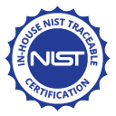 nist traceable calibration by a2la accredited calibration lab